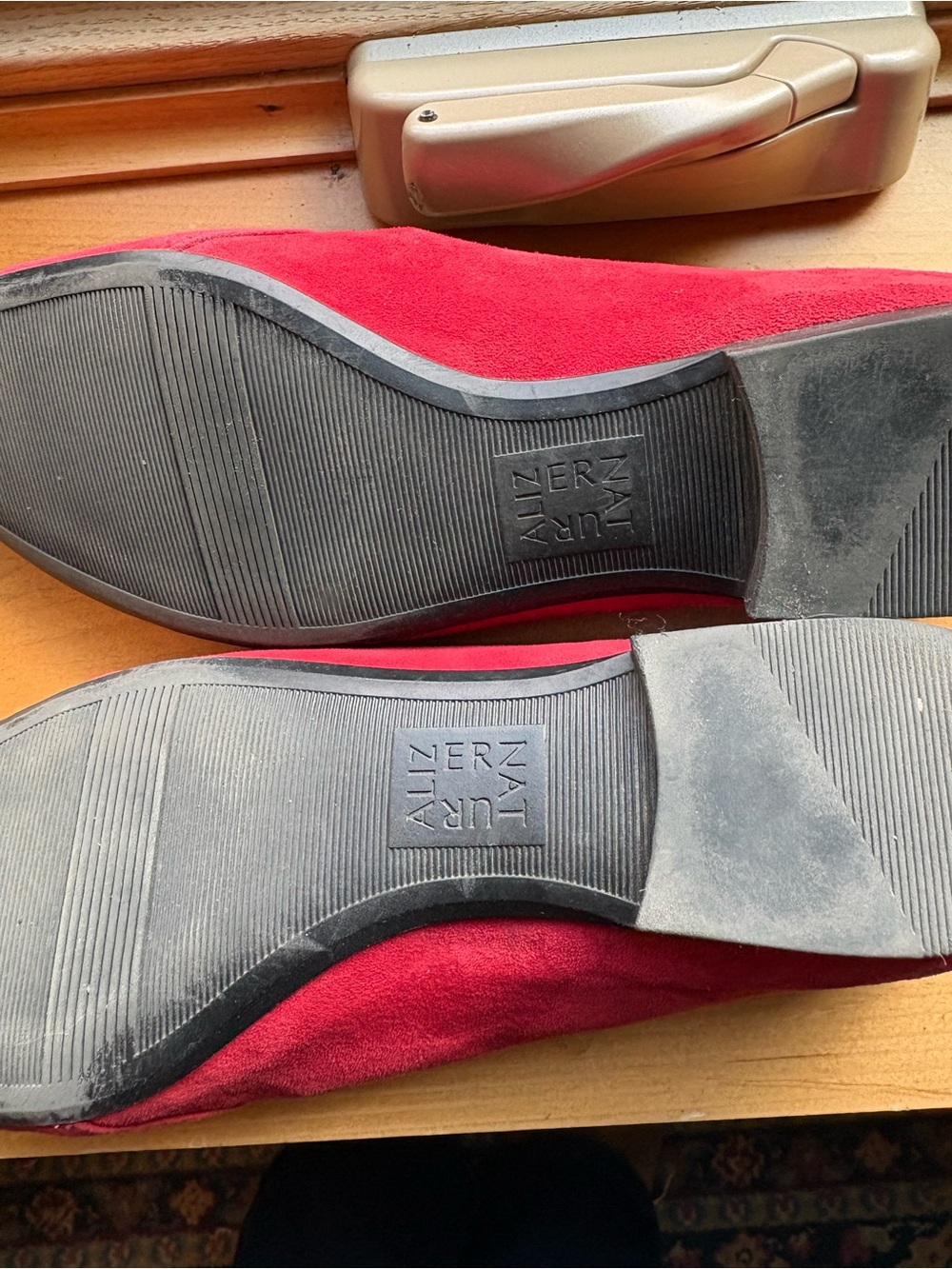 Naturalizer Red Suede Loafers - Picture 4 of 4